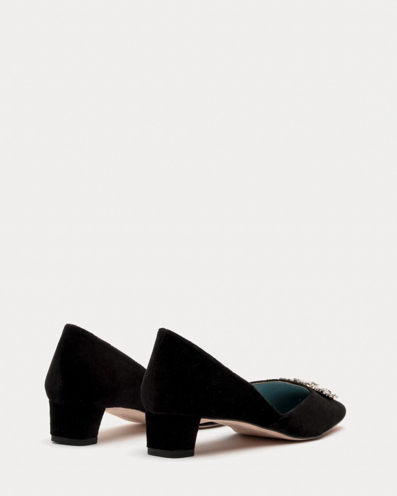 McCall Mini Block Heel Velvet Black 7 McCall Mini Block Heel Velvet Black - Image 5