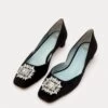 McCall Mini Block Heel Velvet Black