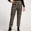 Lucy Pant Large Floral Metallic Jacquard -Clothing Store METALLIC JACQUARD PANT