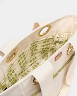 Mr. Green Jeans Tote Natural Green -Clothing Store MRGREENPP 03