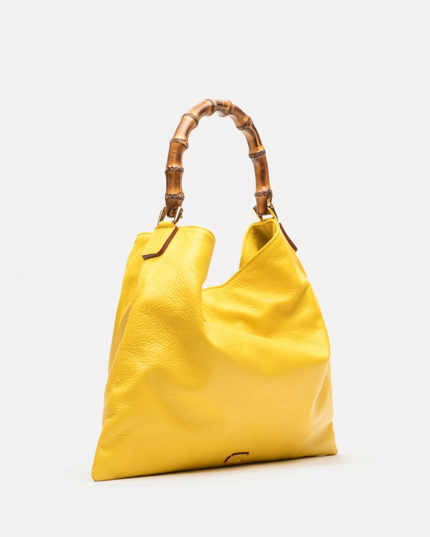 Muriel Tote Tumbled Leather Canary 5 Muriel Tote Tumbled Leather Canary - Image 3