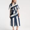 Amanda Shirtdress Stripe Navy White 2 Amanda Shirtdress Stripe Navy White -Clothing Store May OnBody0372