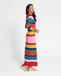 Monaco Maxi Dress Wool Multi -Clothing Store Monaco Dress 03 448507e6 3ff1 4a82 9b9e d12aa3cf8c94
