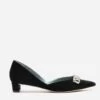 Paula Mini Block Heel Velvet Black 1 Paula Mini Block Heel Velvet Black -Clothing Store NEWMCCALL black 01