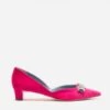 Paula Mini Block Heel Velvet Pink -Clothing Store NEWMCCALL pink 01 5f3f6456 faf0 4f54 97ef 7a90f77360c8