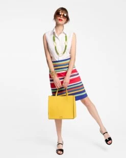 Slim Skirt Trixie Stripe Multi -Clothing Store PENCILSKIRT STRIPE 02