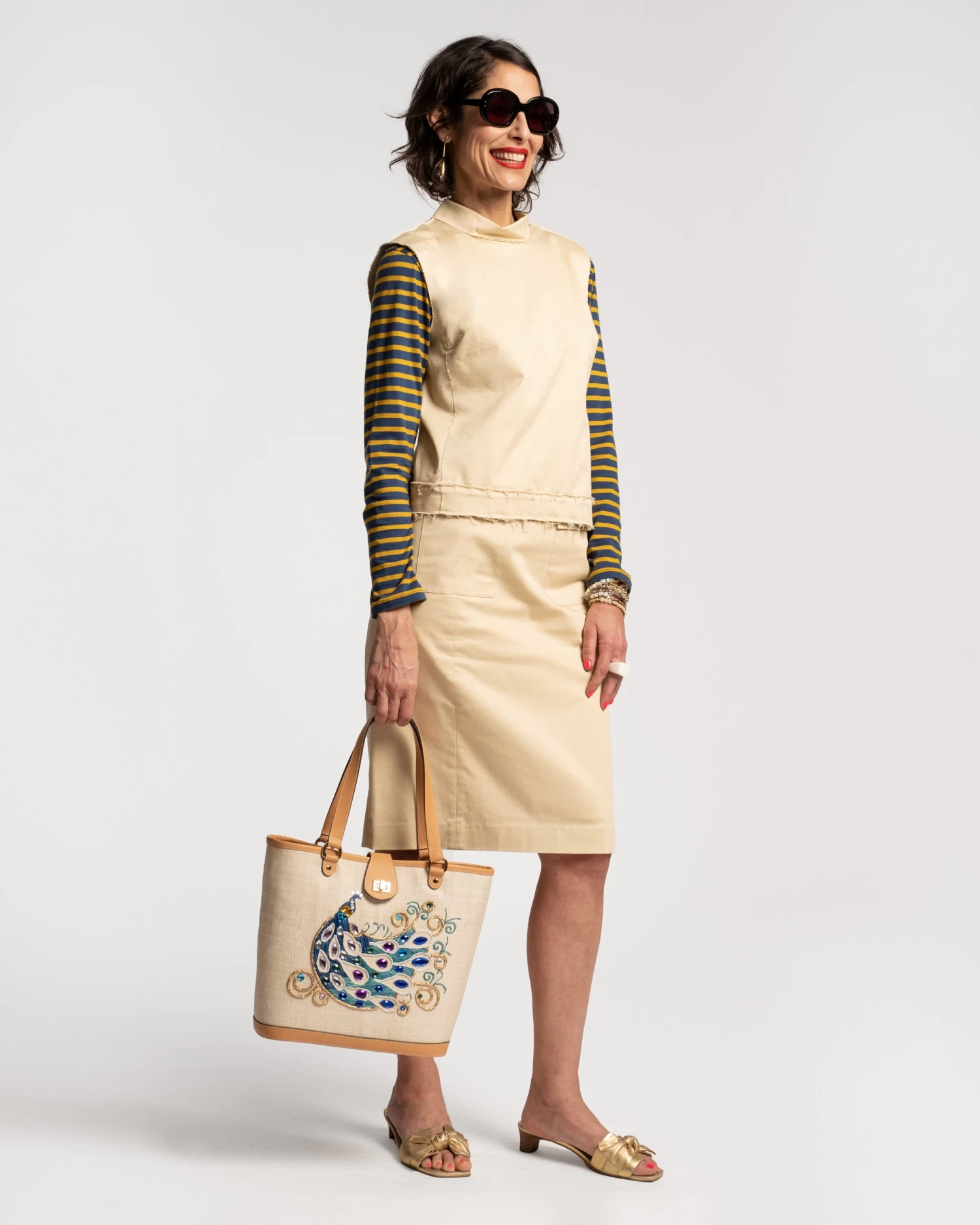 Colette Shell Cotton Khaki 4 Colette Shell Cotton Khaki - Image 2