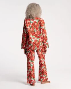 Teddy Pajama Pant Peony -Clothing Store PJ PEONY BACK