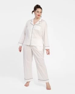 Teddy Pajama Pant White Navy -Clothing Store PJ WHIRE 01 973cab59 bb21 40d2 aa3a 74948008bc5e