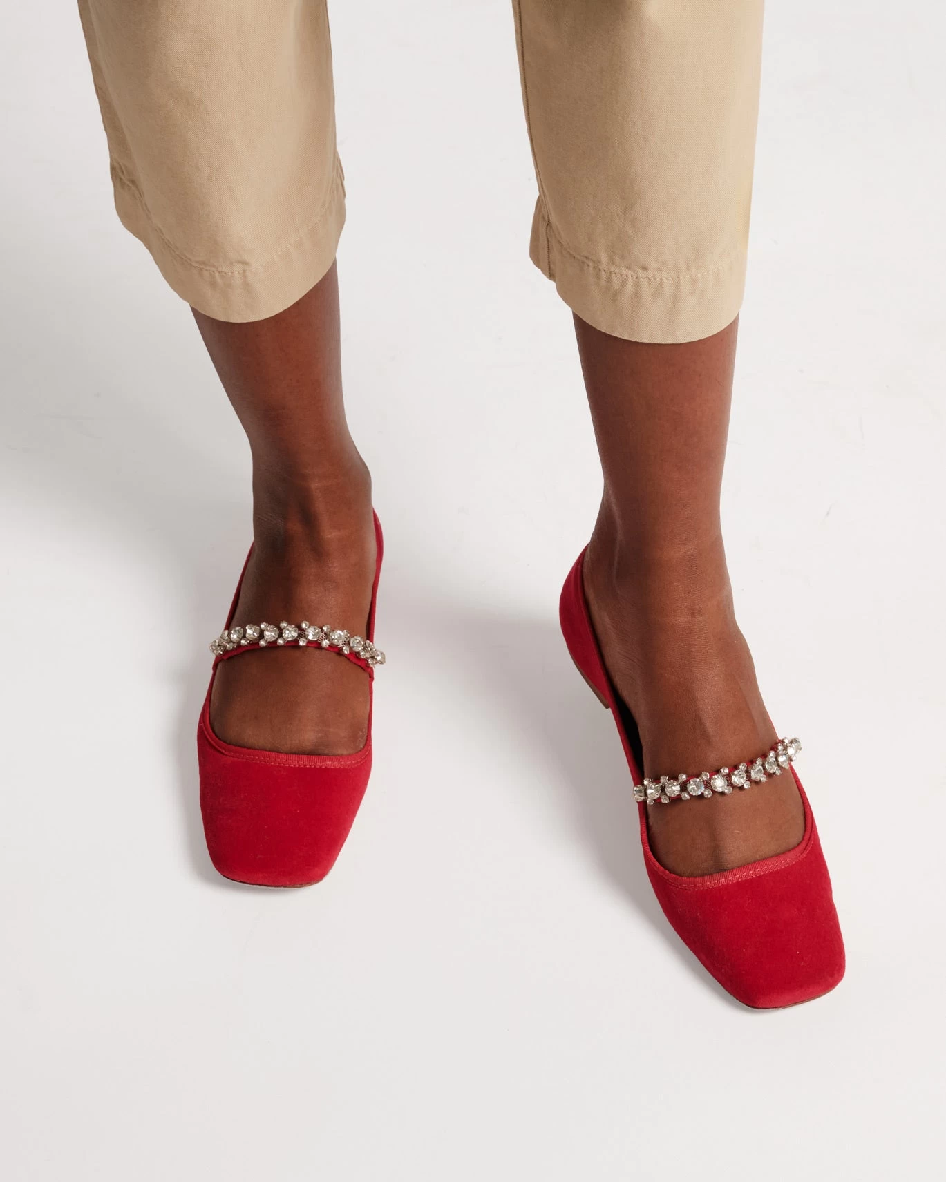 Precious Mary Jane Velvet Red 4 Precious Mary Jane Velvet Red - Image 2