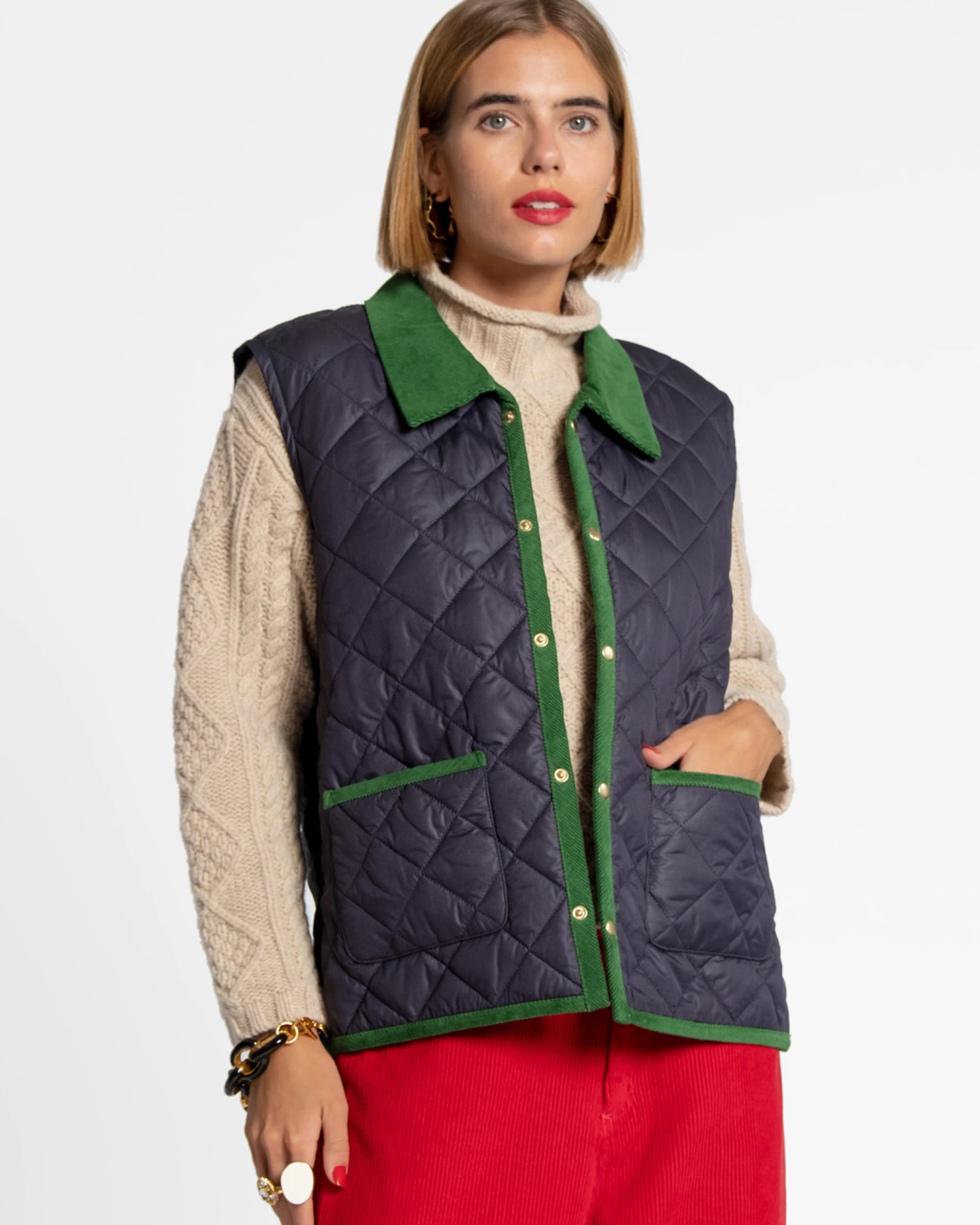 Quilted Vest Navy 3 Quilted Vest Navy