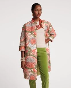 Park Quilted Coat Starburst Print -Clothing Store QUILTED COAT 02