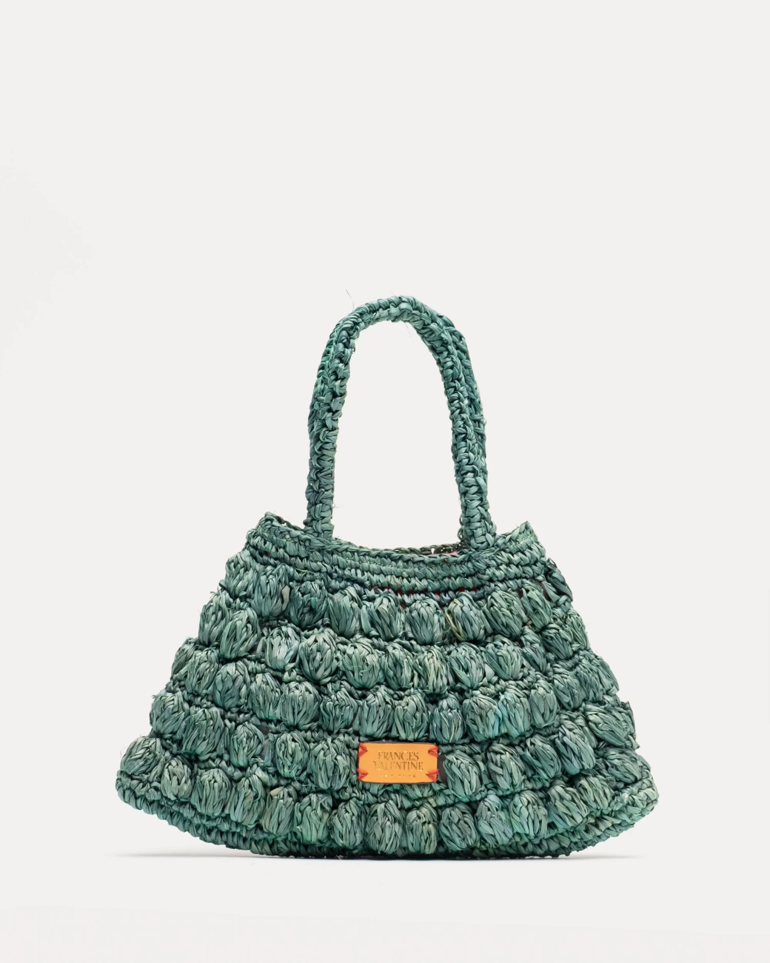Raffia Baby Tote Green 3 Raffia Baby Tote Green