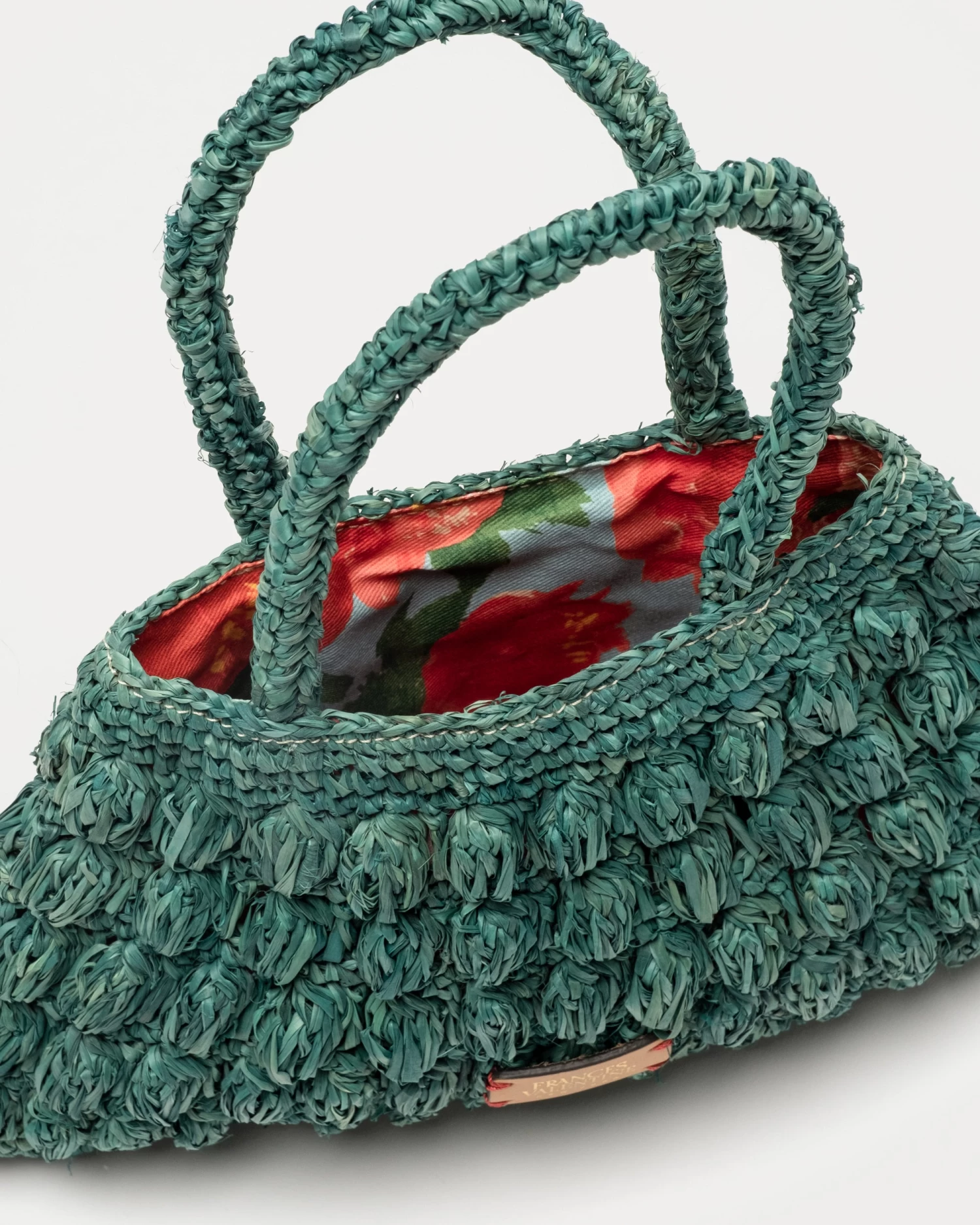 Raffia Baby Tote Green 5 Raffia Baby Tote Green - Image 3