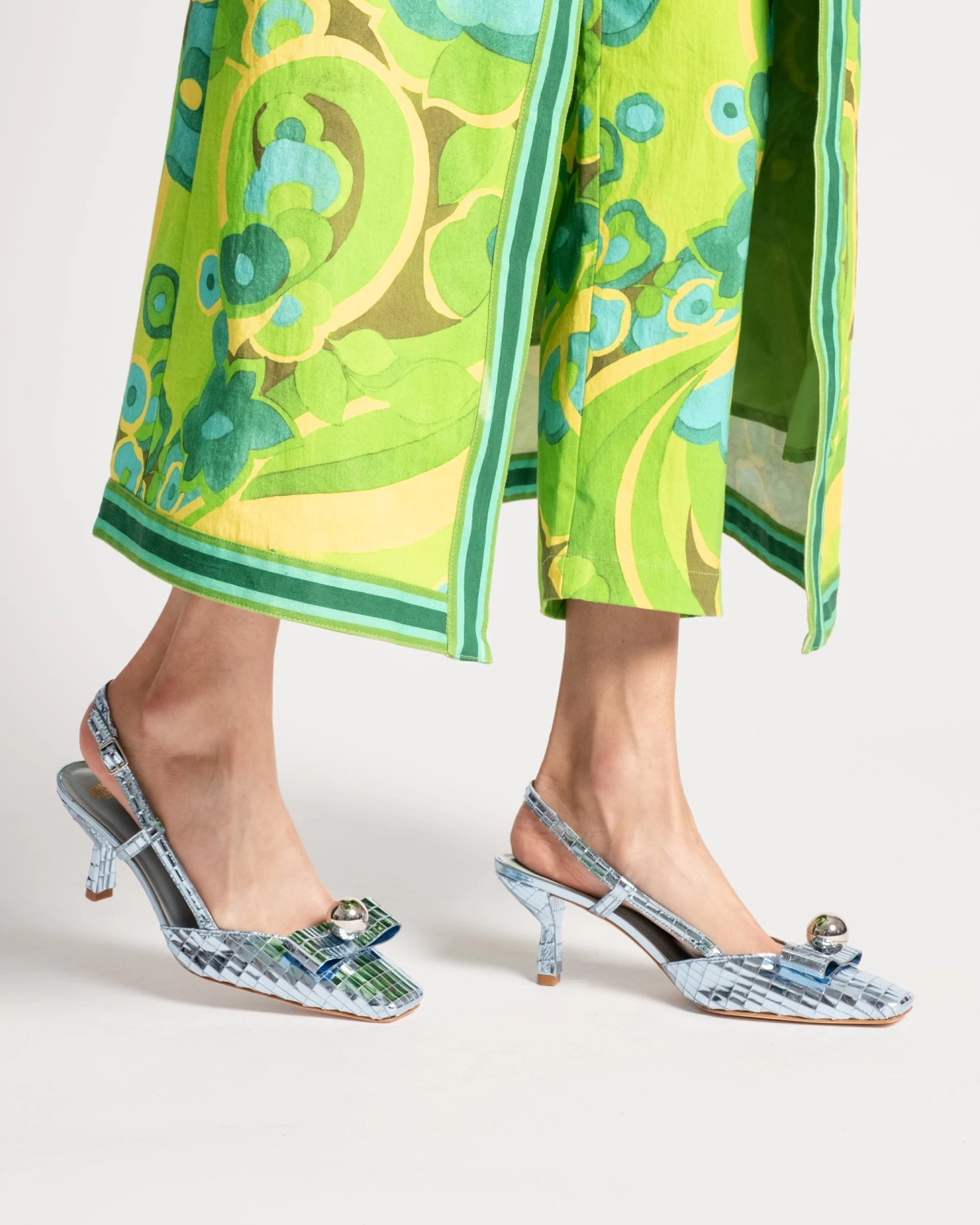 Raquel Pump Disco Leather Celeste 4 Raquel Pump Disco Leather Celeste - Image 2