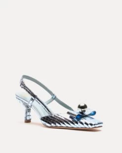 Raquel Pump Disco Leather Celeste 9 Raquel Pump Disco Leather Celeste -Clothing Store RAQUELDL CELESTE 02