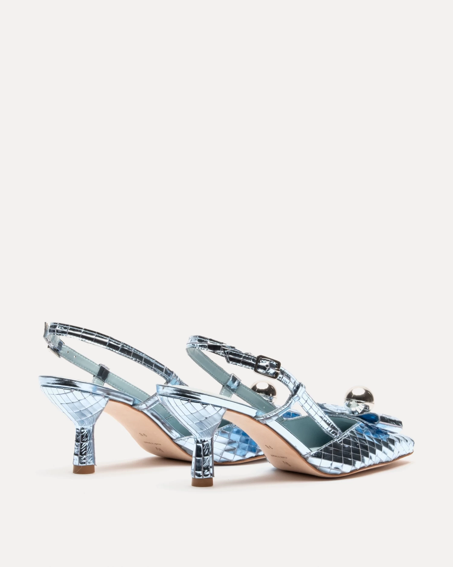 Raquel Pump Disco Leather Celeste 6 Raquel Pump Disco Leather Celeste - Image 4