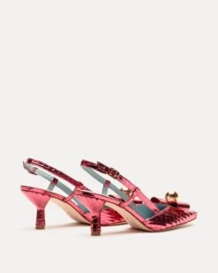 Raquel Pump Disco Leather Rose 10 Raquel Pump Disco Leather Rose -Clothing Store RAQUELDL ROSE3