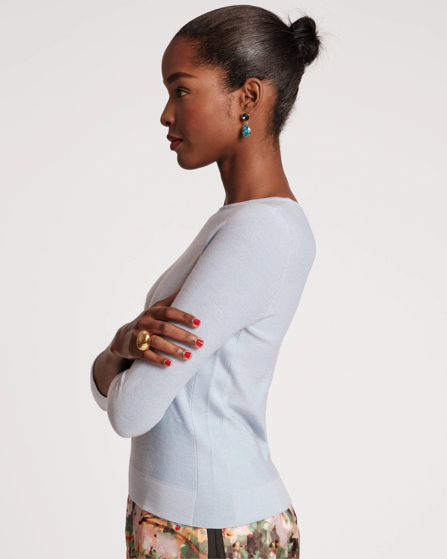 Rebekah Knit Top Light Blue 4 Rebekah Knit Top Light Blue - Image 2