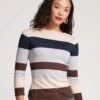 Saylor Striped Top Knit Multi -Clothing Store REBEKAH STRIPE 01