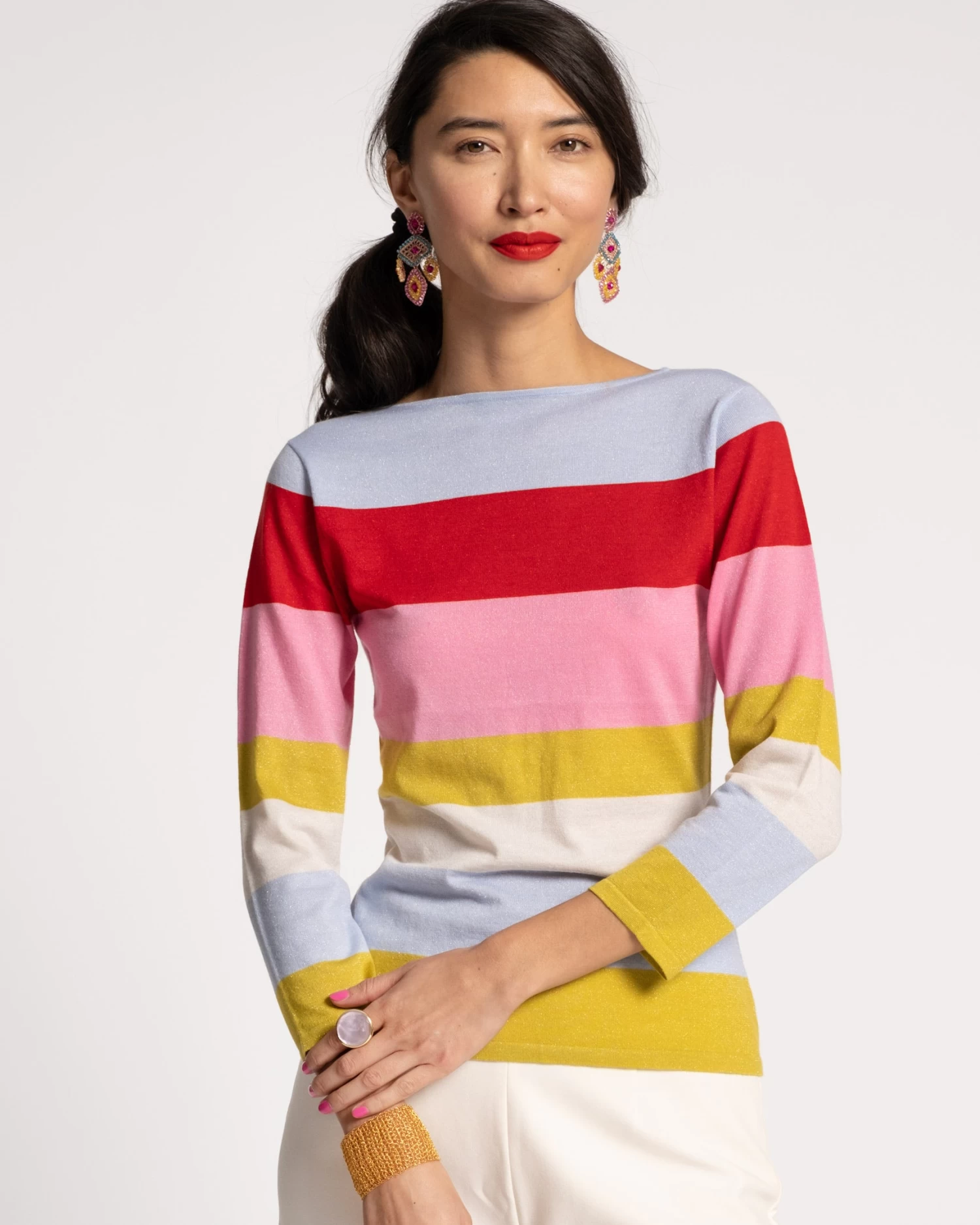 Saylor Stripe Top Knit Multi 3 Saylor Stripe Top Knit Multi