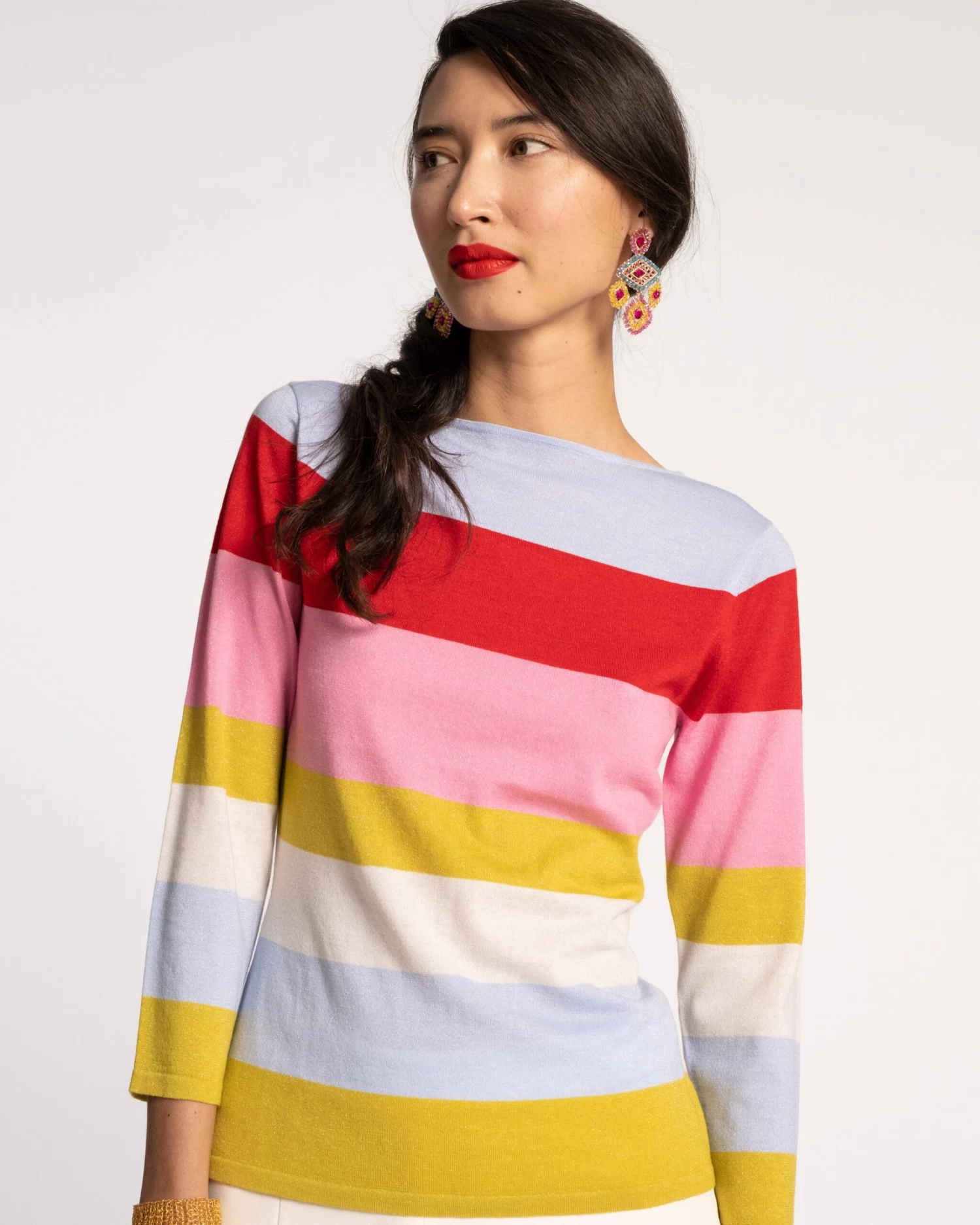 Saylor Stripe Top Knit Multi 4 Saylor Stripe Top Knit Multi - Image 2