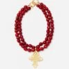 Red Bead Cross Necklace -Clothing Store REDBEAD CROSS 3b1337d1 3191 4521 a5b6 16ee09e45407
