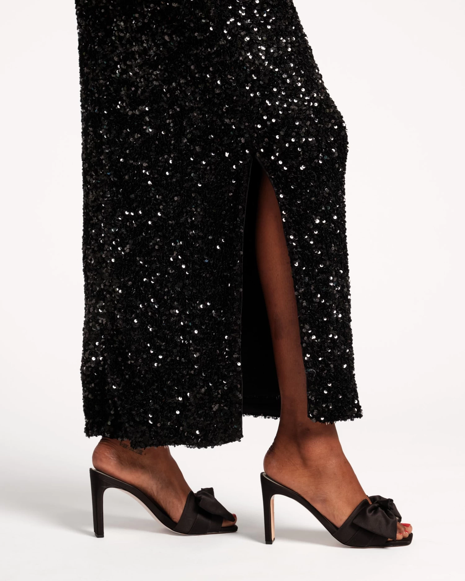 Hilary Satin Heel Black 4 Hilary Satin Heel Black - Image 2