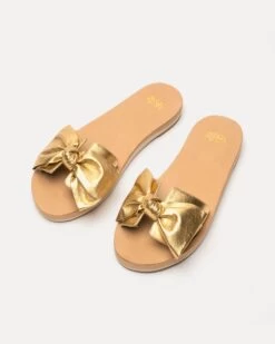 Sandy Cloud Slide Soft Nappa Platino Oyster