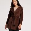 Sergeant Stretch Velvet Belted Jacket Chocolate 1 Sergeant Stretch Velvet Belted Jacket Chocolate -Clothing Store SARGENT CHOC 01