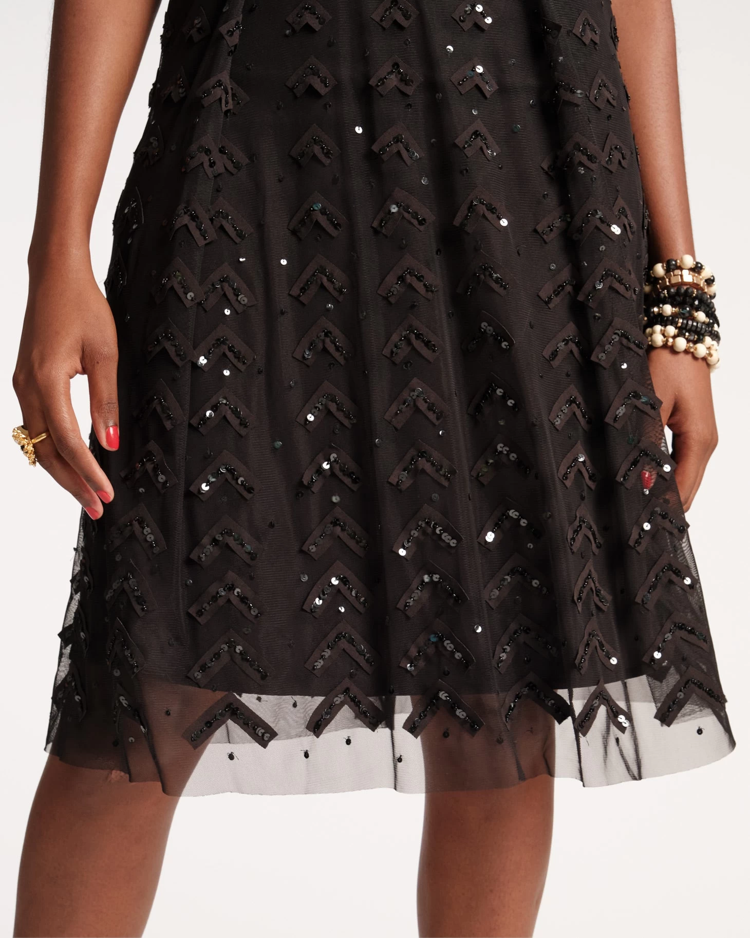 Valentina Sequin Ball Skirt Black 5 Valentina Sequin Ball Skirt Black - Image 3