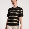 Lainie Top Sequin Tulle Stripe -Clothing Store SEQUIN TOP 02