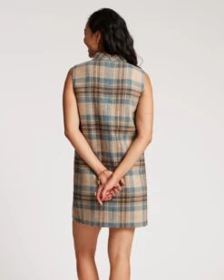 Ellen Wool Shift Dress Stewart Plaid -Clothing Store SHIFT PLAID 04