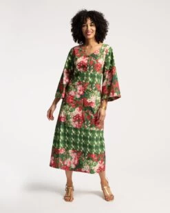 Shimmy Dress Meadow Floral Print