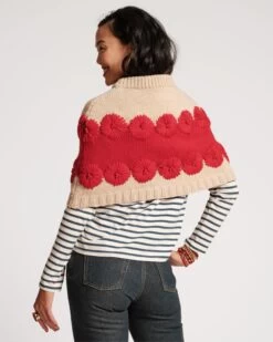 Emma Embroidered Flower Wool Shrug Oyster Red 8 Emma Embroidered Flower Wool Shrug Oyster Red -Clothing Store SHRUG RED 03 359fcb48 a832 45e4 8c3f 355537559534