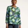 Skye Blouse Night Shade -Clothing Store SILK TOP 01