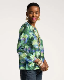 Skye Blouse Night Shade -Clothing Store SILK TOP 02