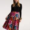 Ball Skirt Cabbage Rose Flocked Velvet -Clothing Store SKIRT FLOCKED 02 517b39cd 616d 4ce2 9565 846a3cb99b85