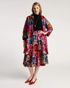 Ball Skirt Cabbage Rose Flocked Velvet -Clothing Store SKIRT FLOCKED 07 d13d9a8f 3f57 495a b4ec 77e60fe749bc