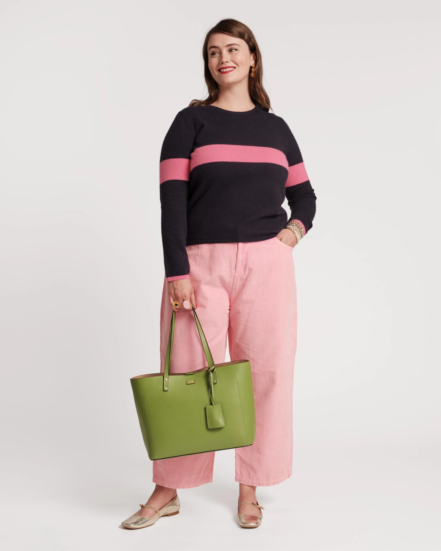 Spencer Crewneck Sweater Navy Pink 7 Spencer Crewneck Sweater Navy Pink - Image 5