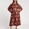 Spinnaker Satin Maxi Dress Fantasia Print