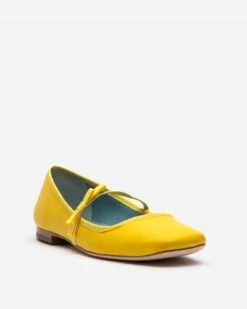 Jude Mary Jane Leather Flat Canary -Clothing Store SS19 JUDE YELLOW 02 c1f19f34 5d98 4be9 807f 9809ae645a0b