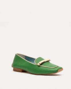 Suzanne Loafer Leather Green Oyster -Clothing Store SS19 SUZANNE LOAFER GRASS 02 9b159f2b 7996 492d 98d1 063a0f7b570a
