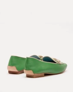 Suzanne Loafer Leather Green Oyster -Clothing Store SS19 SUZANNE LOAFER GRASS 03 3e1111b4 116d 4977 b2d7 67bc0c651c06