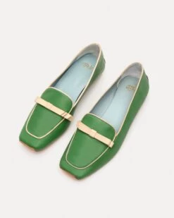 Suzanne Loafer Leather Green Oyster -Clothing Store SS19 SUZANNE LOAFER GRASS 04 1dec2169 73ab 4712 b40b cf4717753249