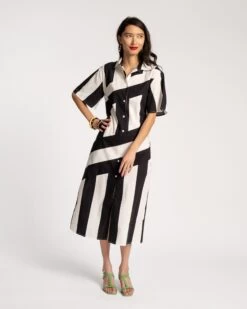 Clothing Store -Clothing Store STRIPEDRESS BW 01