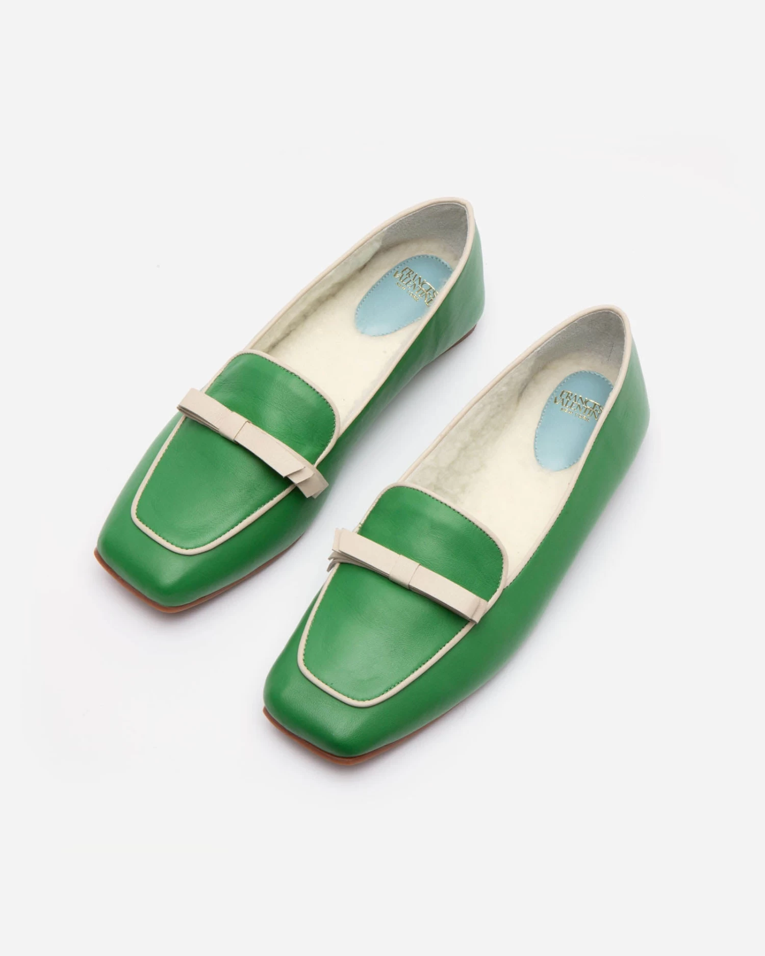 Suzanne Cozy Loafer Nappa Faux Shearling Green 4 Suzanne Cozy Loafer Nappa Faux Shearling Green - Image 2