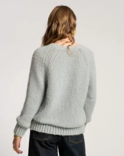 Molly Cable Cardi Light Blue 12 Molly Cable Cardi Light Blue -Clothing Store SWEATER CABLE LTBLUE 03