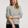 Molly Cable Cardi Light Blue -Clothing Store SWEATER CABLE LTBLUE 04