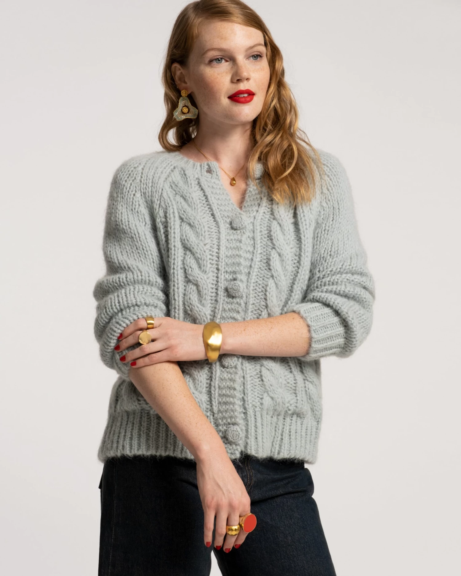 Molly Cable Cardi Light Blue 3 Molly Cable Cardi Light Blue